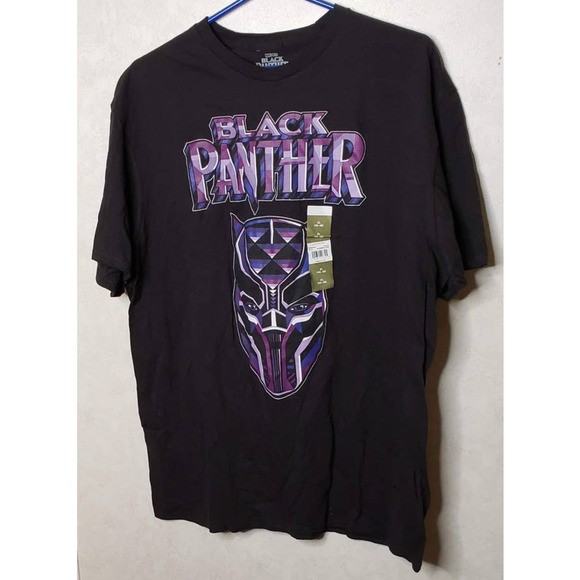 Marvel Comics Black Panther Mens XL Black Short Sleeve Graphic Tee - Picture 2 of 5